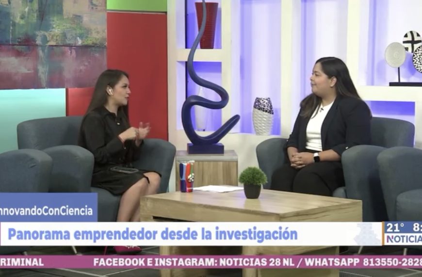 Diálogo de la investigación “Emprendimiento desde la investigación” en el canal 28. 